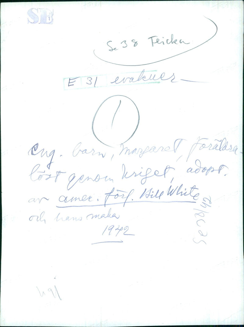 Margaret, a war refugee, on a farm in New Jersey - Vintage Photograph