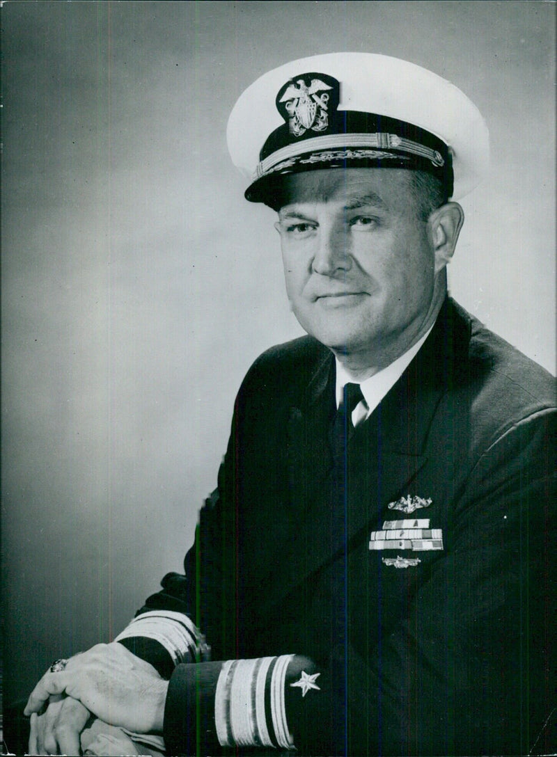 Rear Admiral Charles D. Nace, Commander of Submarine Flotilla Two - Vintage Photograph