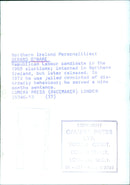 GERARD O HARE, Republican Labour candidate in the 1969 elections - Vintage Photograph