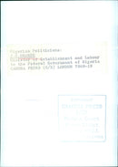 Nigerian Politicians J.C.OBANDE Minister of Establishment and Labour to the Federal Government of Nigeria - Vintage Photograph