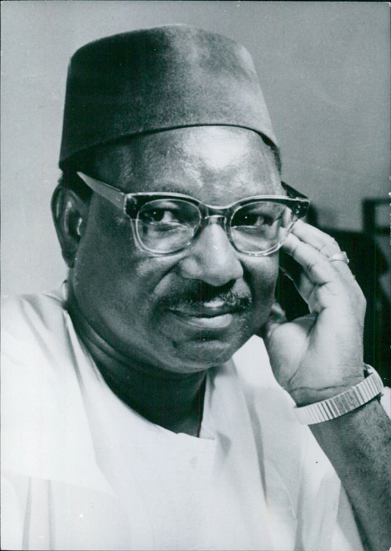 Nigerian Politicians J.C.OBANDE Minister of Establishment and Labour to the Federal Government of Nigeria - Vintage Photograph