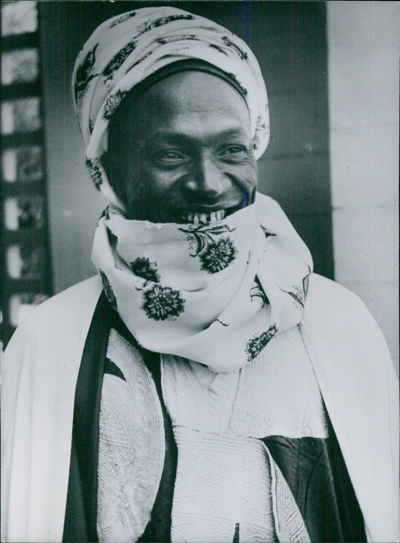 H NA Nigerian Politicians ALHAJI THE HON. USUMAN NAGOGO, C.B.E., EMIR OF KATSINA Minister without Portfolio. - Vintage Photograph