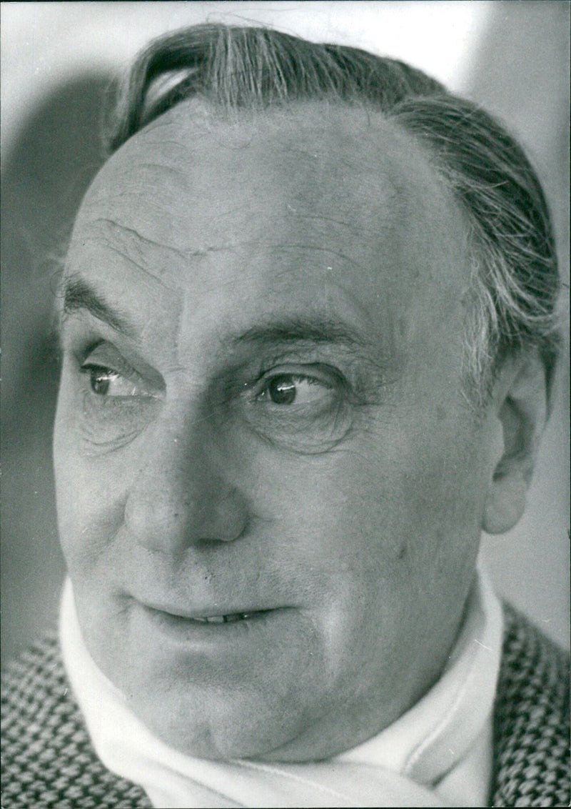 Sir Ralph Richardson, British actor - Vintage Photograph