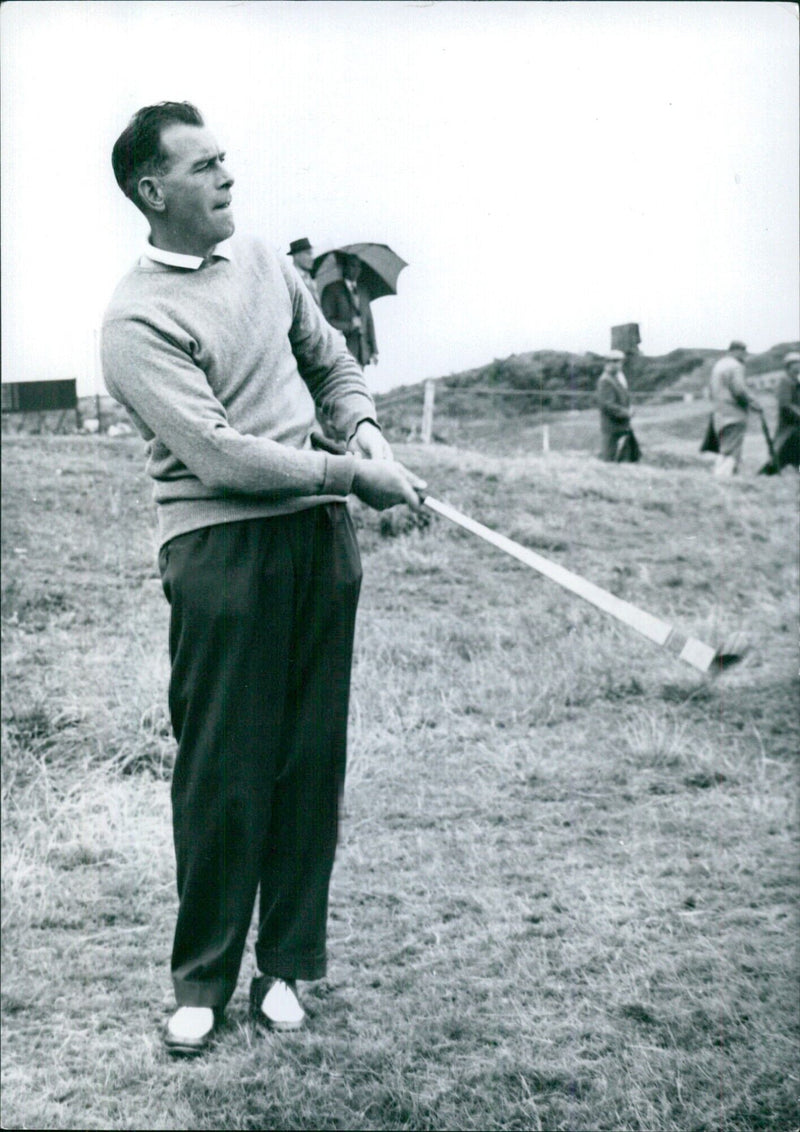 Famous Golfer Chrissy O'Connor at Royal Dublin - Vintage Photograph