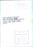 South African Diplomats: HON. WILLIAM C. NAUDE - Vintage Photograph