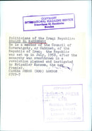 Iraqi Politician Khalid El Nakshendi - Vintage Photograph