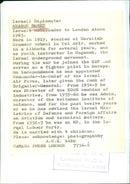 Israeli Diplomat Aharon Remez - Vintage Photograph