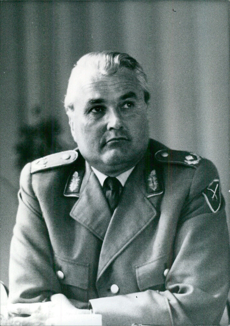 BRIGADIER REIDEL, Director of the Armoured Forces of the German Federal Republic - Vintage Photograph