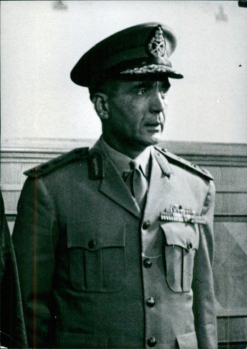 Egyptian Service chiefs: MARSHAL ABDUL MONIFIM RIAD Commander-in-Chief of Armed Forces of the United Arab Republic. - Vintage Photograph