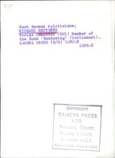 Richard Reitzner, Social Democrat (SPD) Member of the Bonn Bundestag - Vintage Photograph