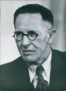 Richard Reitzner, Social Democrat (SPD) Member of the Bonn Bundestag - Vintage Photograph