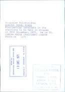 Uruguayan Politicians: GENERAL PEDRO RIBAS - Vintage Photograph