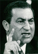 Egyptian Politicians: HOSNI MUBARAK Sadat - Vintage Photograph