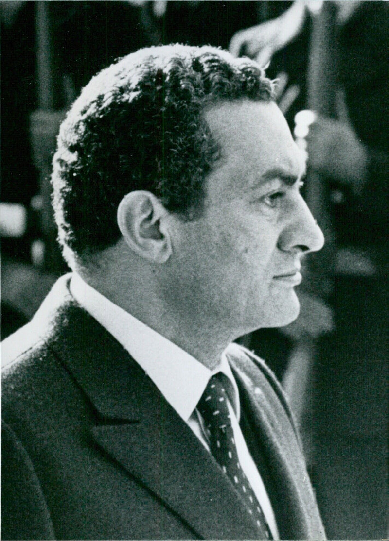 Egyptian Politicians: HOSNI MUBARAK OPS - Vintage Photograph