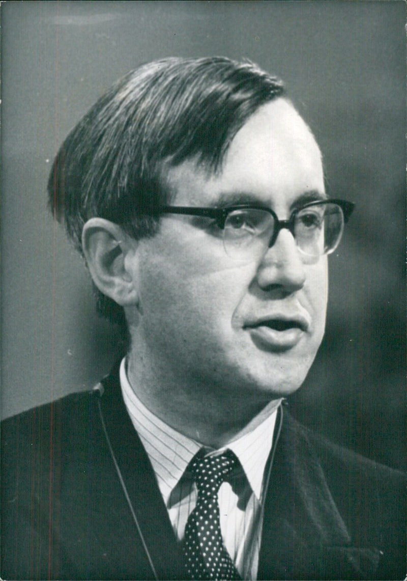 William Rees-Mogg, Editor of The Times - Vintage Photograph