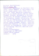 British Politician Merlyn Rees, MP - Vintage Photograph