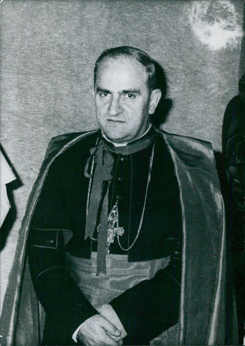 Italian Church Leaders: CARDINAL ODDI Appointed Cardinal by Pope Paul in April 1969. - Vintage Photograph