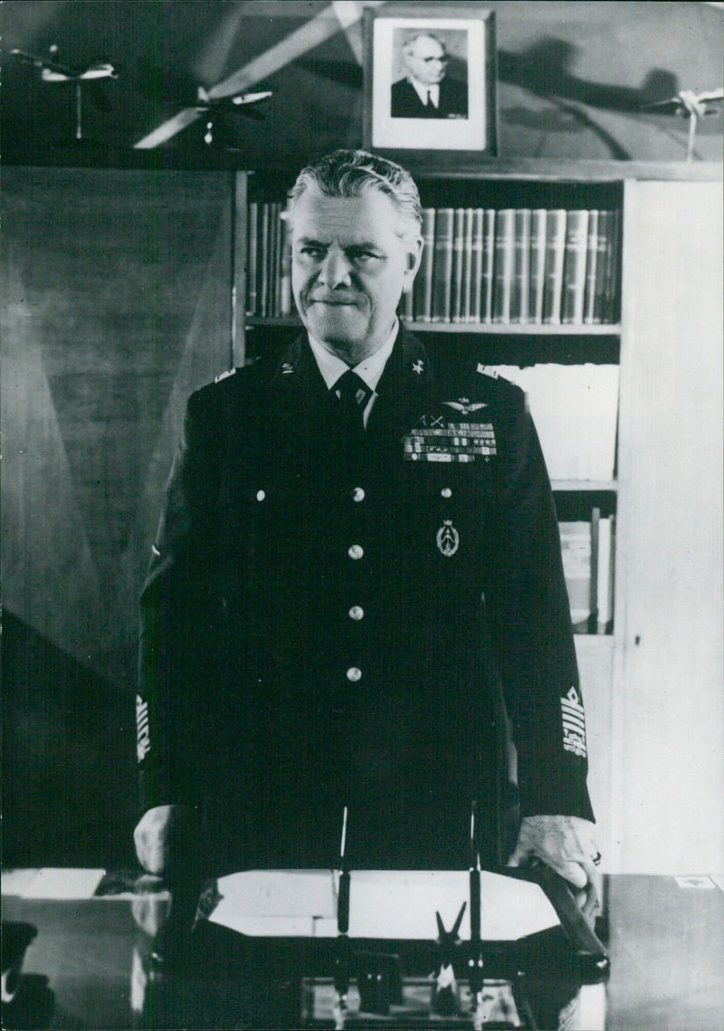 Italian Service chiefs: GENERAL ALDO REMONDINO Chief of Staff, Italian Air Force. - Vintage Photograph