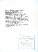 ERICH OLLENHAUER, Chairman of the Social Democratic Party - Vintage Photograph