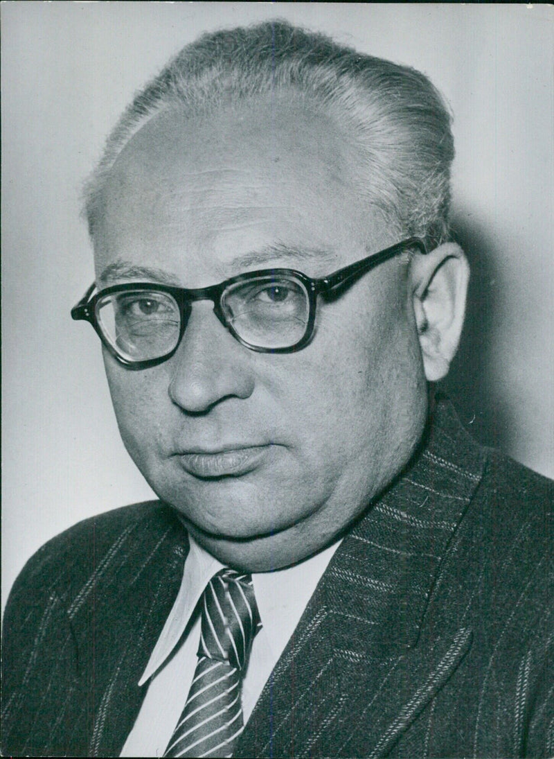 ERICH OLLENHAUER, Chairman of the German Social Democrat Party - Vintage Photograph