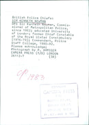 Sir Kenneth Newman, Commissioner of Metropolitan Police - Vintage Photograph