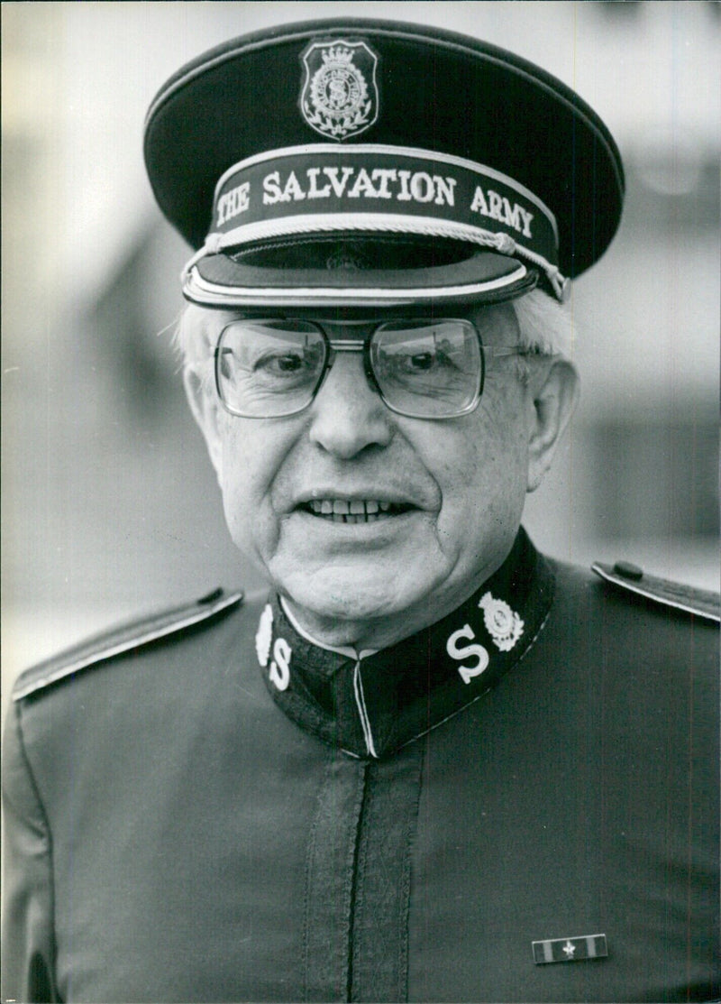 Commissioner John D. Needham takes command of The Salvation Army in Britain - Vintage Photograph