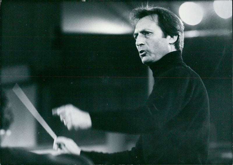 Italian conductor Carlo Maria Giulini - Vintage Photograph