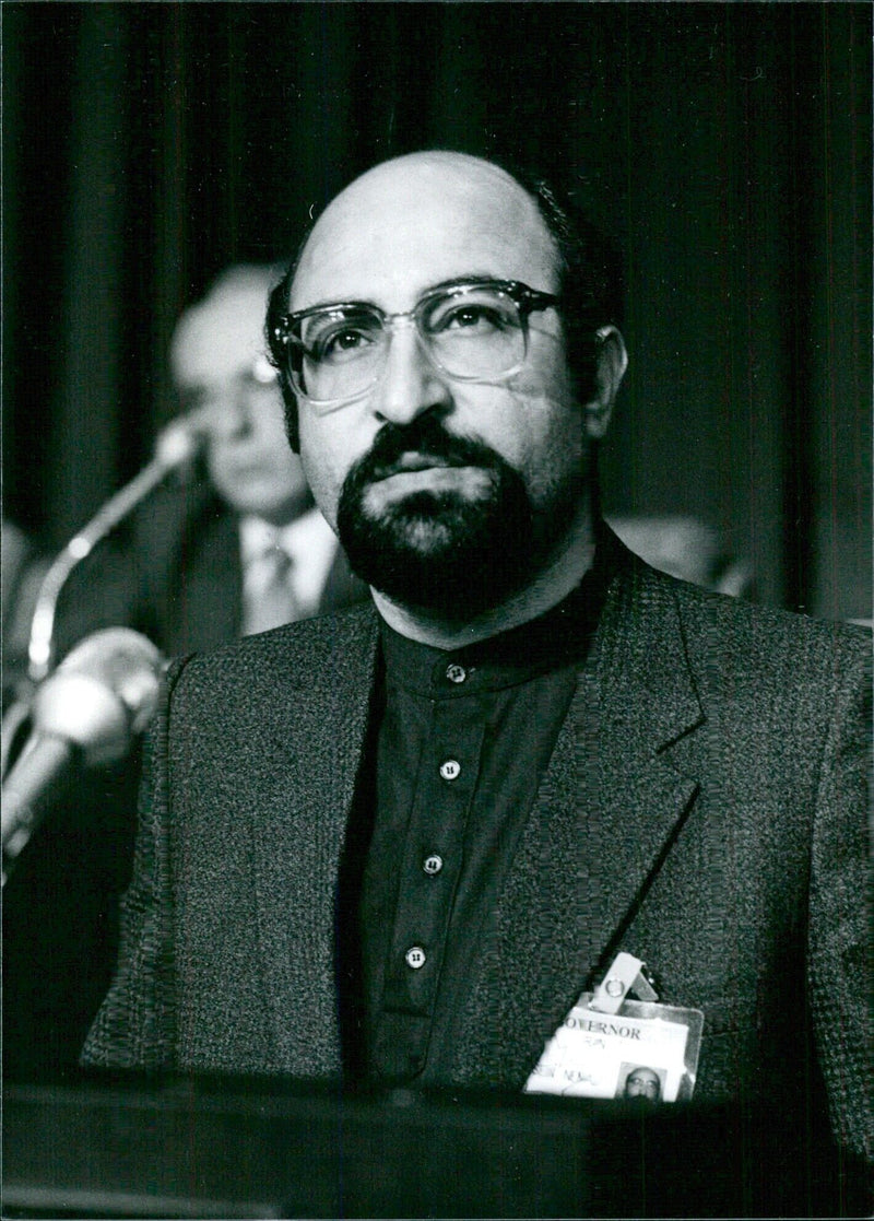 Iranian Minister of Finance, Hossein Nemazi - Vintage Photograph