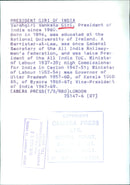 President Giri of India - Vintage Photograph