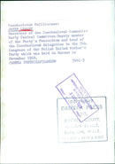 JOZEF LENART, Secretary of the Czechoslovak Communist Party Central Committee - Vintage Photograph