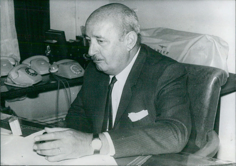 Chilean politician Eduardo Leon, Minister of Labour and Social Security - Vintage Photograph