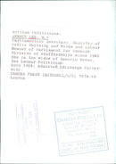 British Politician Jennie Lee, M.P. - Vintage Photograph