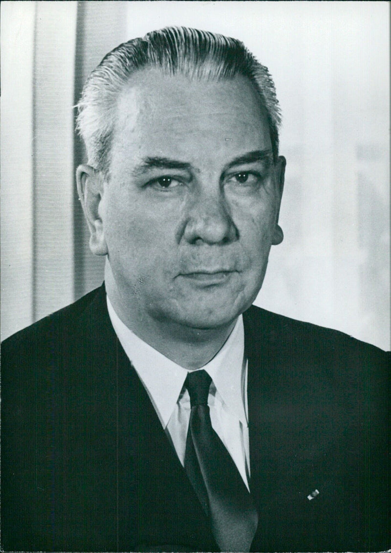 French businessman: LOUIS LESIEUX, Managing Director of Air-France. - Vintage Photograph