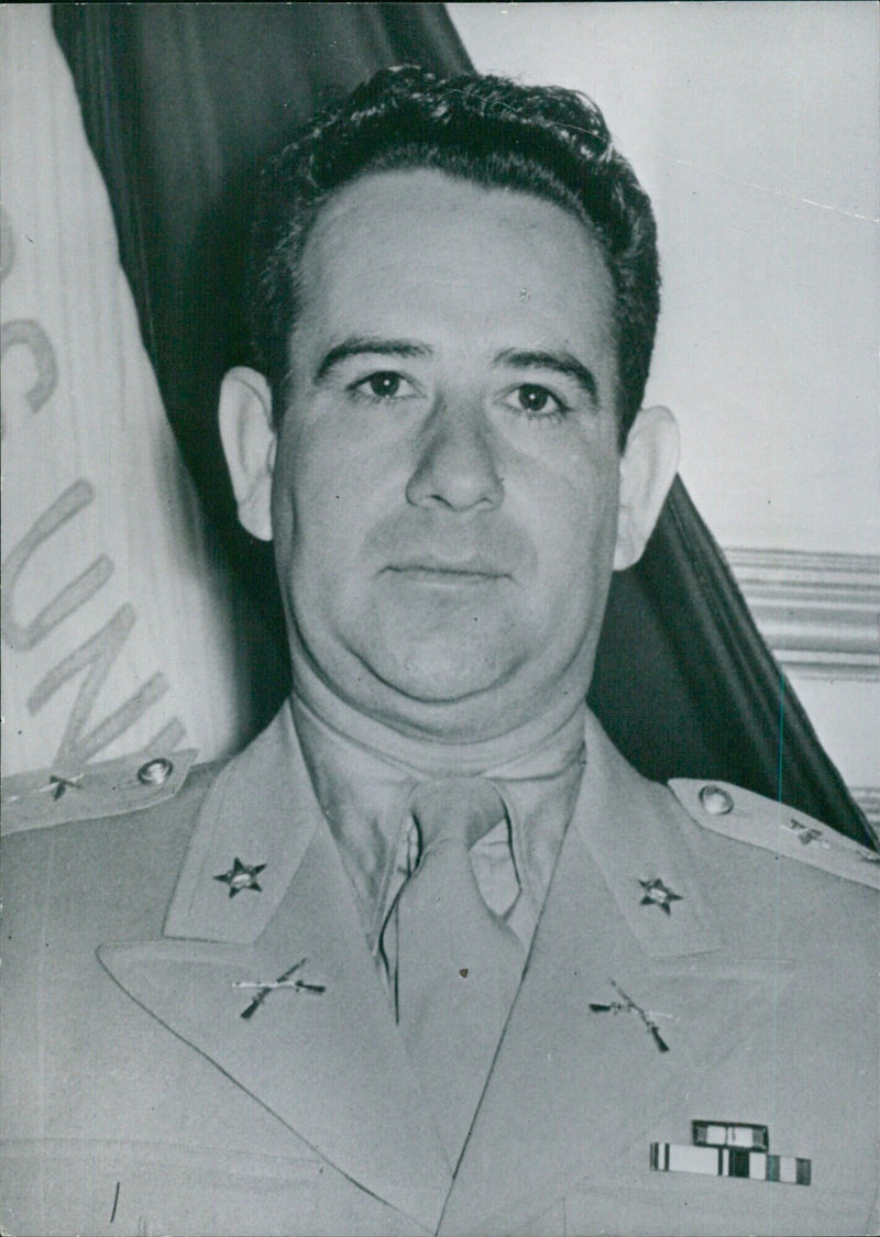 LT.COL. JOSE MARIA LEMUS, Minister of the interior in Salvador's Government - Vintage Photograph