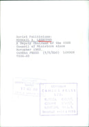 Soviet Politician Mikhail A. Lesecii - Vintage Photograph