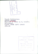 French Politician Robert Lecourt, Minister of State in M. Debre's Government - Vintage Photograph