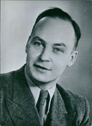 DR. EDUARD LEUZE, Free Democrat (FDP) member of the Bonn Bundestag (Parliament) - Vintage Photograph