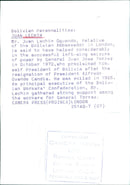 Bolivian Personalities: JUAN LECHIN - Vintage Photograph