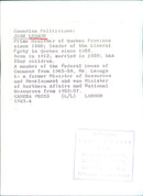 JEAN LESAGE, Prime Minister of Quebec Province - Vintage Photograph