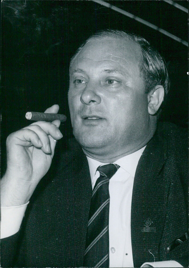 George Leber, Member of the West German Social Democrat Party and President of a construction firm - Vintage Photograph