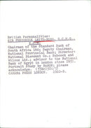 British Personalities: SIR FREDERICK LEITH-ROSS. G.C.M.G... S K.C.B. - Vintage Photograph