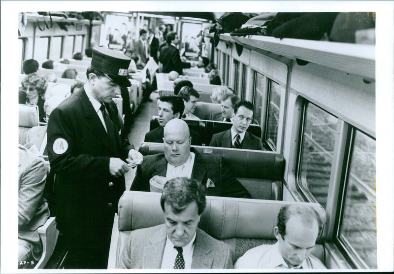 Alec Baldwin waiting to have his hair styled - Vintage Photograph