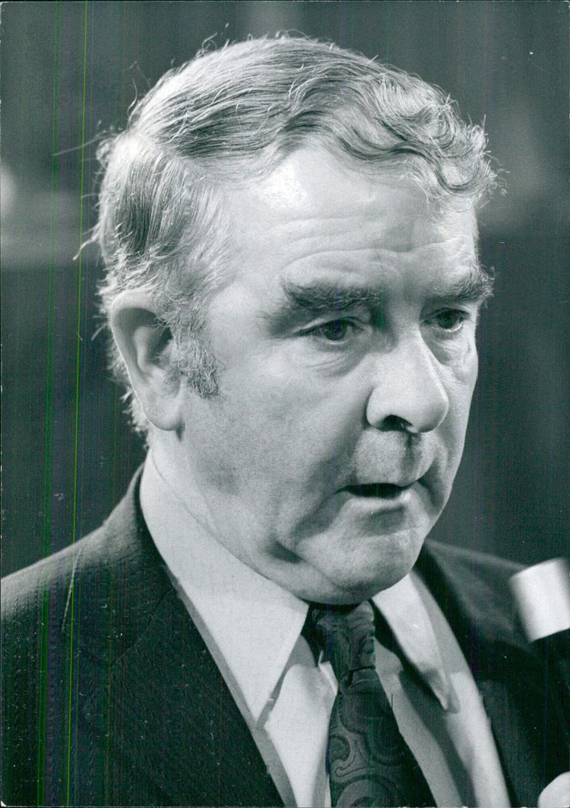 Joe Gormley, President of the National Union of Mineworkers - Vintage Photograph