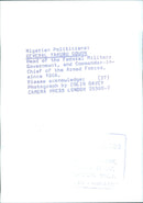 Nigerian Politicians: GENERAL YAKUBU GOWON - Vintage Photograph