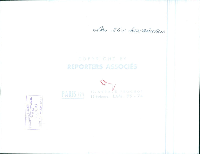 26th Cardinal of the Catholic Church in Stockholm, Sweden - Vintage Photograph