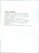 HARRY GOODSON, Manager of the Union Discount Company - Vintage Photograph