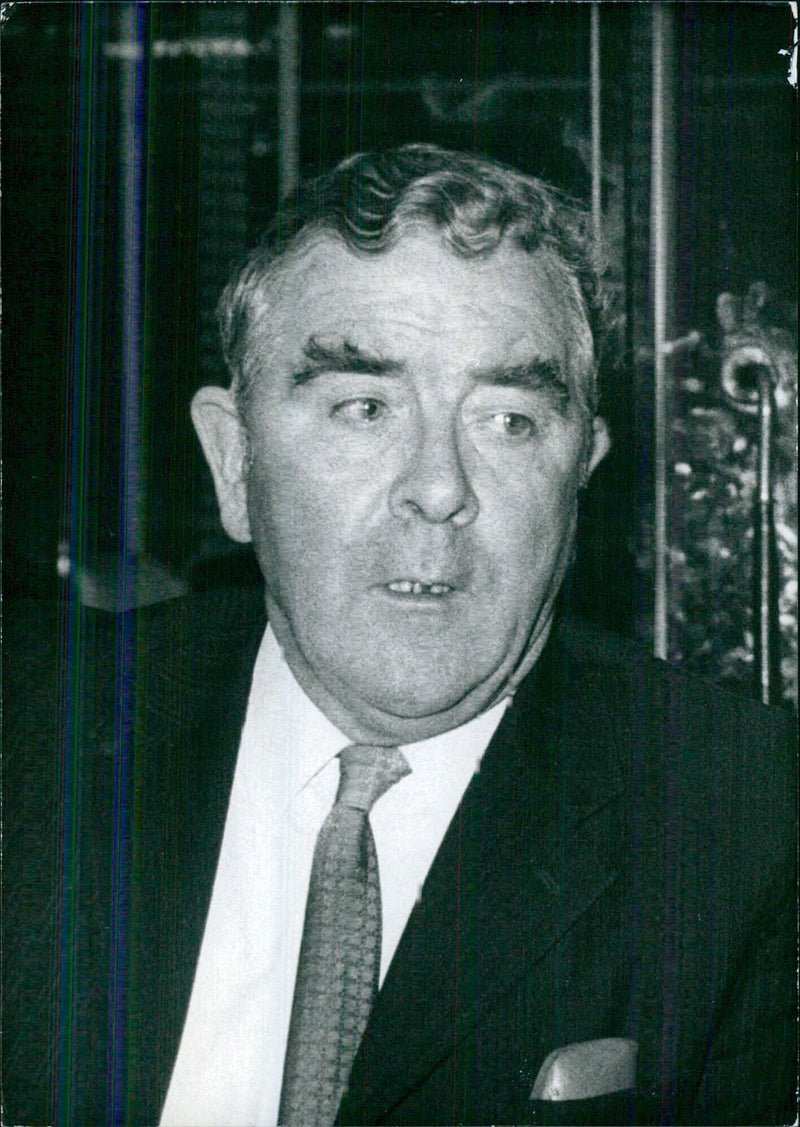 Joe Gormley, President of the National Union of Mineworkers - Vintage Photograph