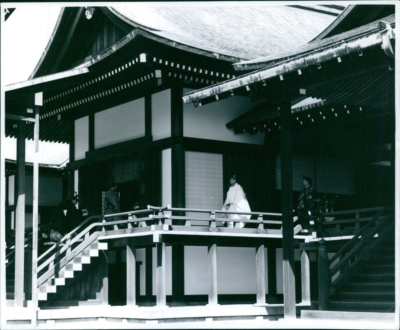 Crown Prince Akihito and Princess Michiko's Wedding Ceremony - Vintage Photograph