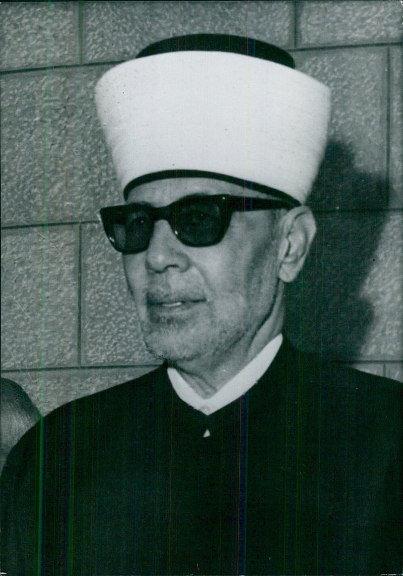 Jordanian Politicians: ABDULAH EL GOUSAH Minister of Holy Places; Palestinian. - Vintage Photograph