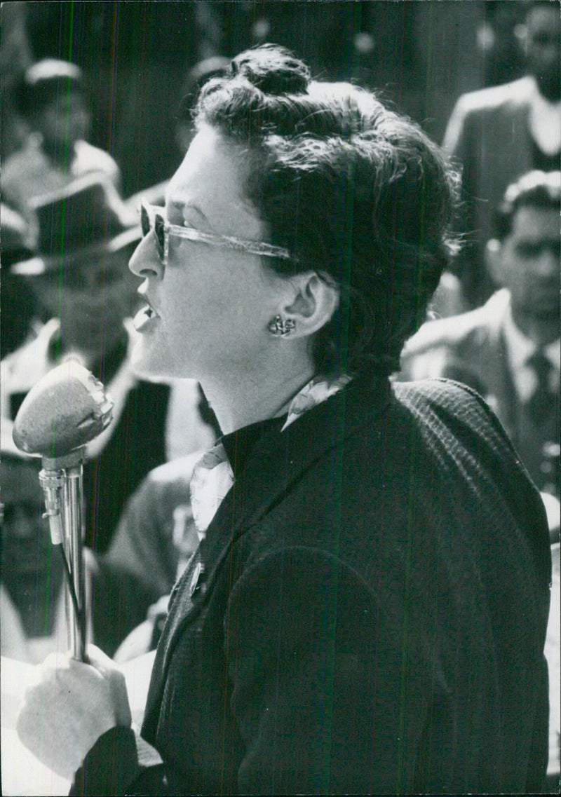 MRS. M. GOLDBERG, Leader of the South African Federation of Women - Vintage Photograph